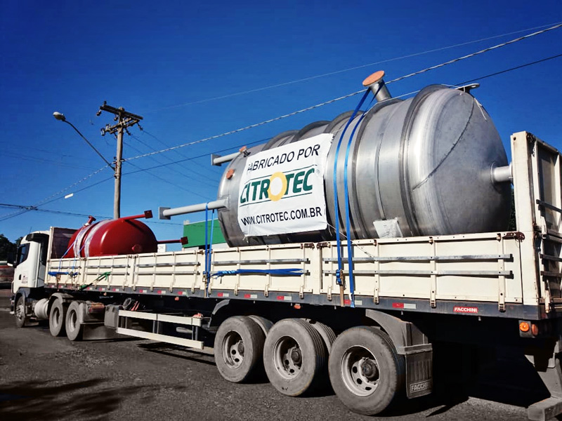Citrotec - Evaporadores para planta de etanol de milho são entregues no Mato Grosso.